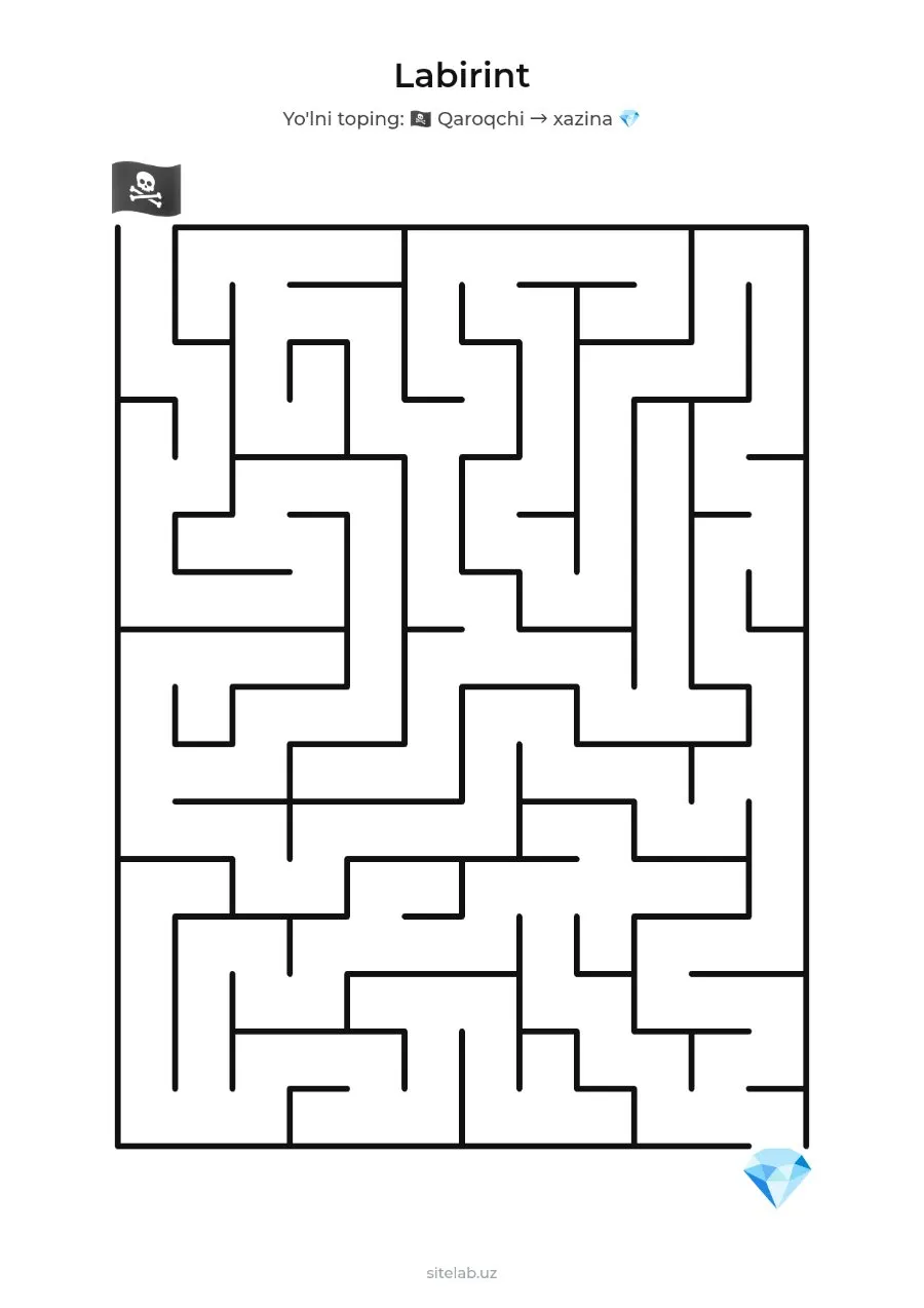 Labirint — Лабиринт, A4 PDF